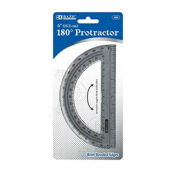 Bazic Products Bazic Semicircular 6-inch Protractor, 24PK 304